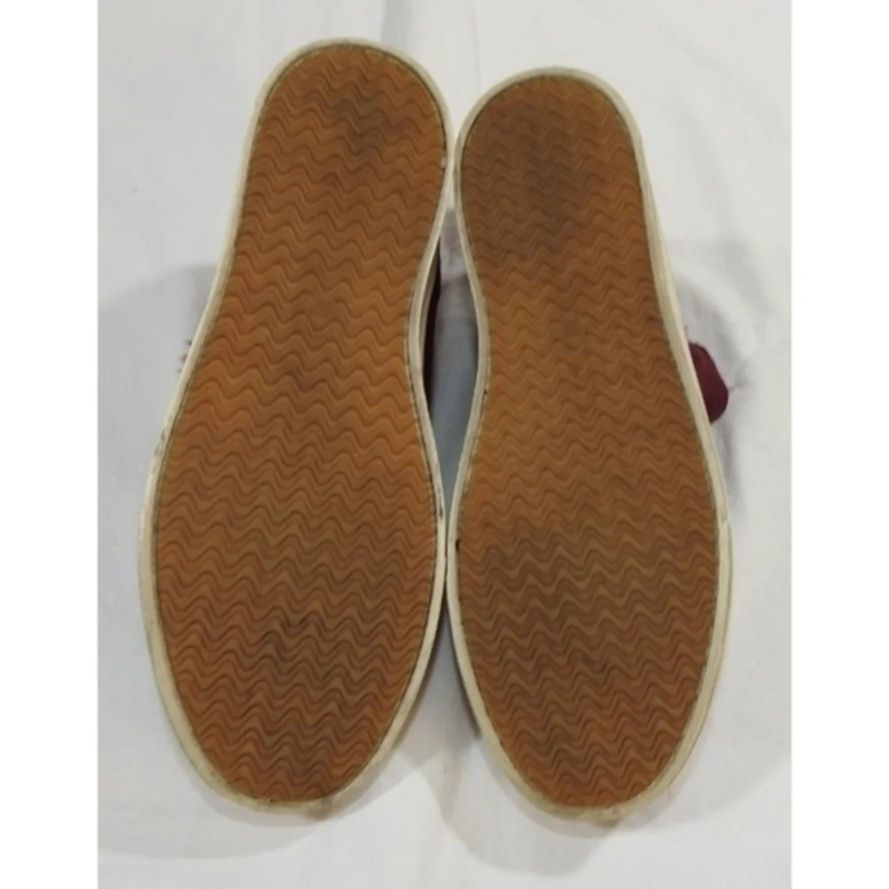 H & M Wine‎ Red Zip Ankle Sneakers Size 6